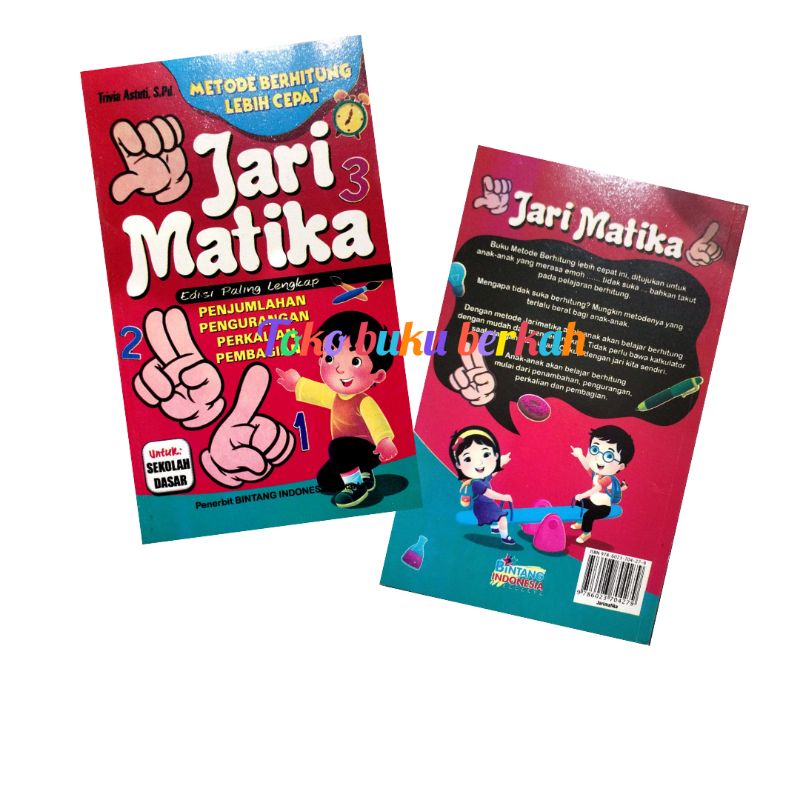 buku jarimatika metode berhitung lebih cepat jari matika128 halaman(15×25cm)