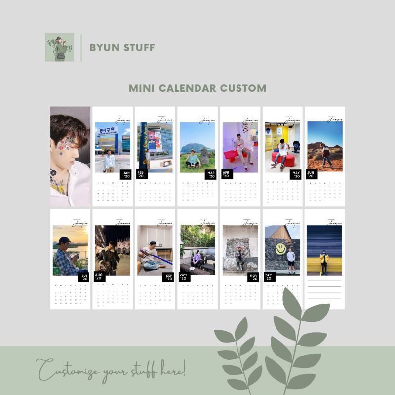 

Mini Calendar Custom