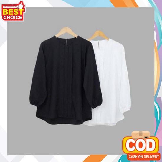 Blouse Jeans Korea Style Import Vest Jeans Rompi Fashion Wanita Hijab Kekinian Murah Atasan Blouse P