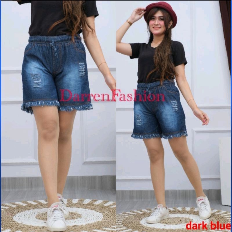 Celana Hot Pants Kika . Celana Pendek Hot Pants Ripped Jeans Denim . Celana Pendek Wanita