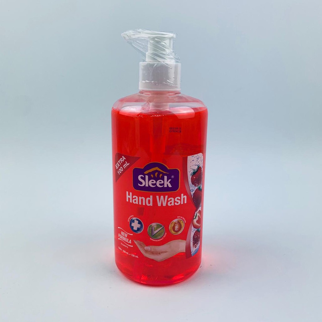 Sleek / Hand wash / botol /Strowbery / Lemon / 400ml