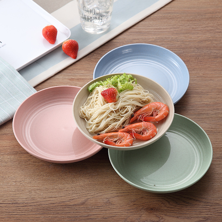 Hot Sale/Kitchen Reusable Food Plate/Lunch Food Plate Piring Snack/Salad Soup Bowl Plate Tempat Makan Peralatan Makan