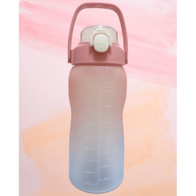 Botol Minum Gradasi 2 Liter 2000 ML Korea Viral-3