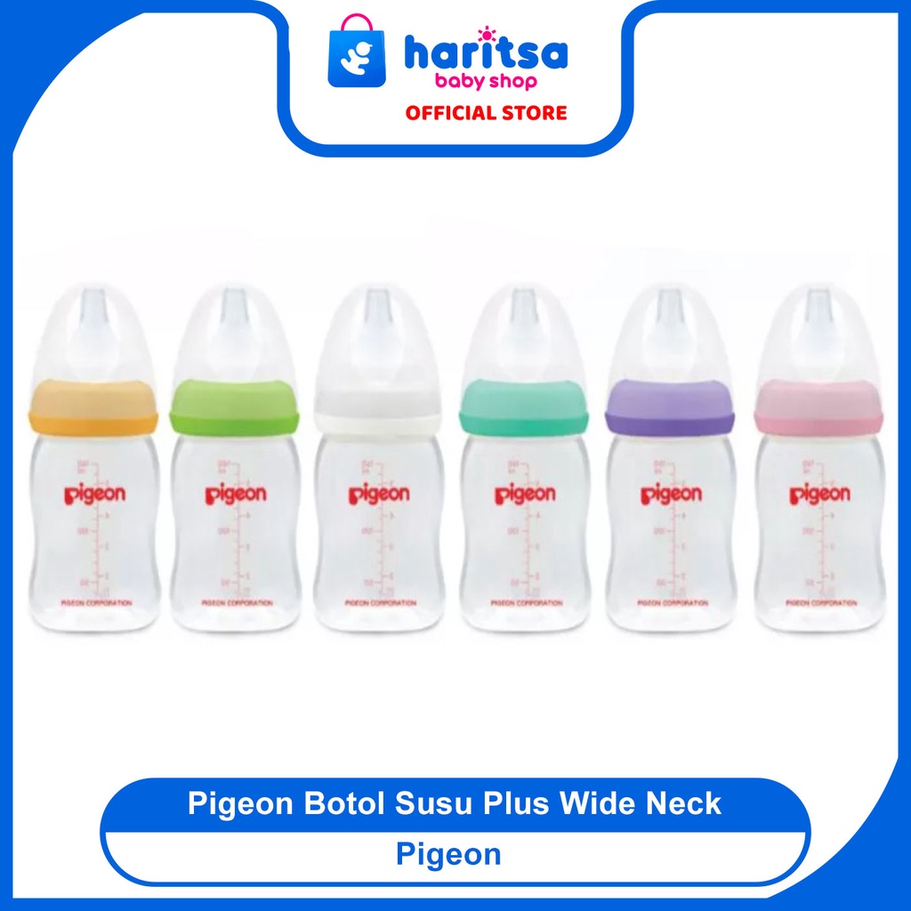 Pigeon Botol Susu SofTouch Peristaltic Plus Wide Neck 160ml / 240ml / 330Ml