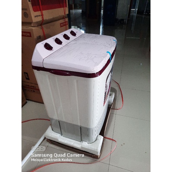 Mesin cuci 2 tabung Polytron 9kg WM 1490 INP