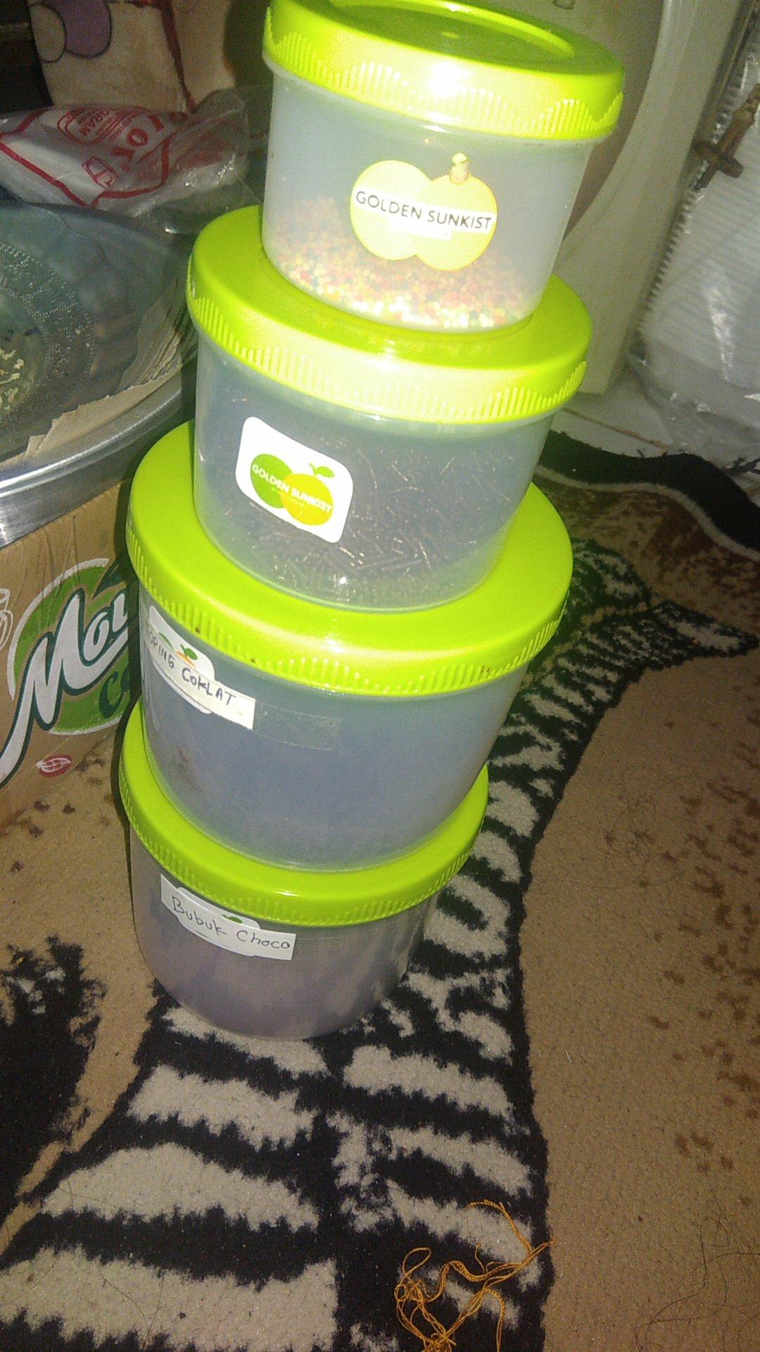 Toples Beranak / Toples Set Serbaguna Golden Sunkist / Paket Isi 4pcs