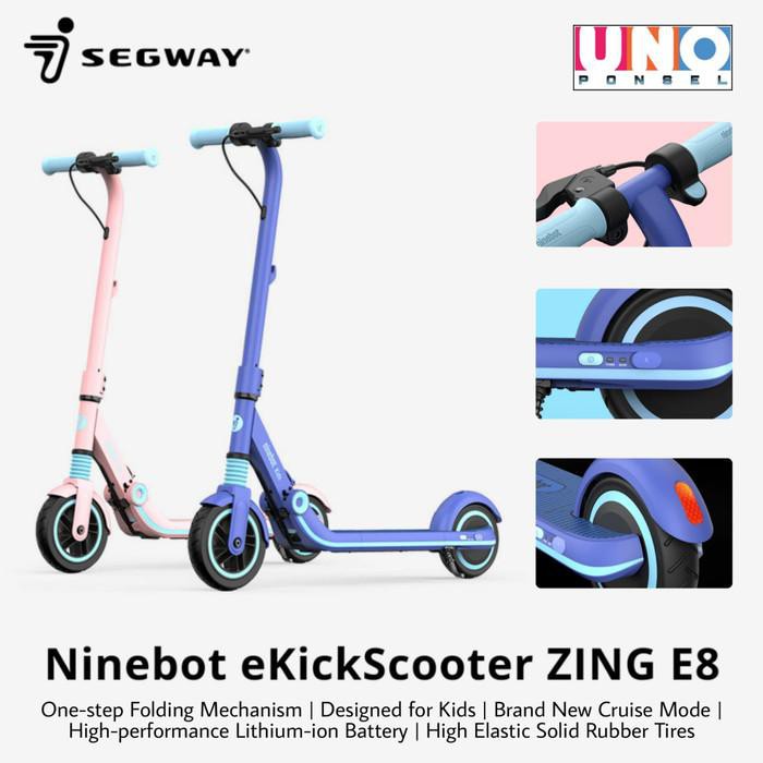 zamrudin dp078  xiaomi segway ninebot e8 electric kickscooter   skuter anak   biru muda berkualitas