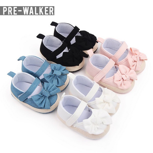 Sepatu Bayi Perempuan Pita Polos - Prewalker Baby Bloom S1245