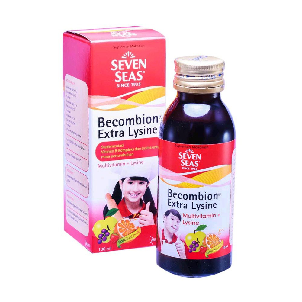 Seven Seas Becombion Extra Lysine 100ml (Vitamin Pertumbuhan Anak)