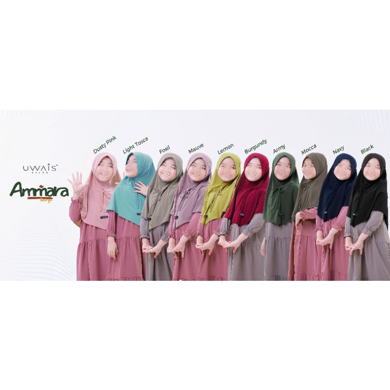 Ammara Bergo Kid by Uwais Hijab