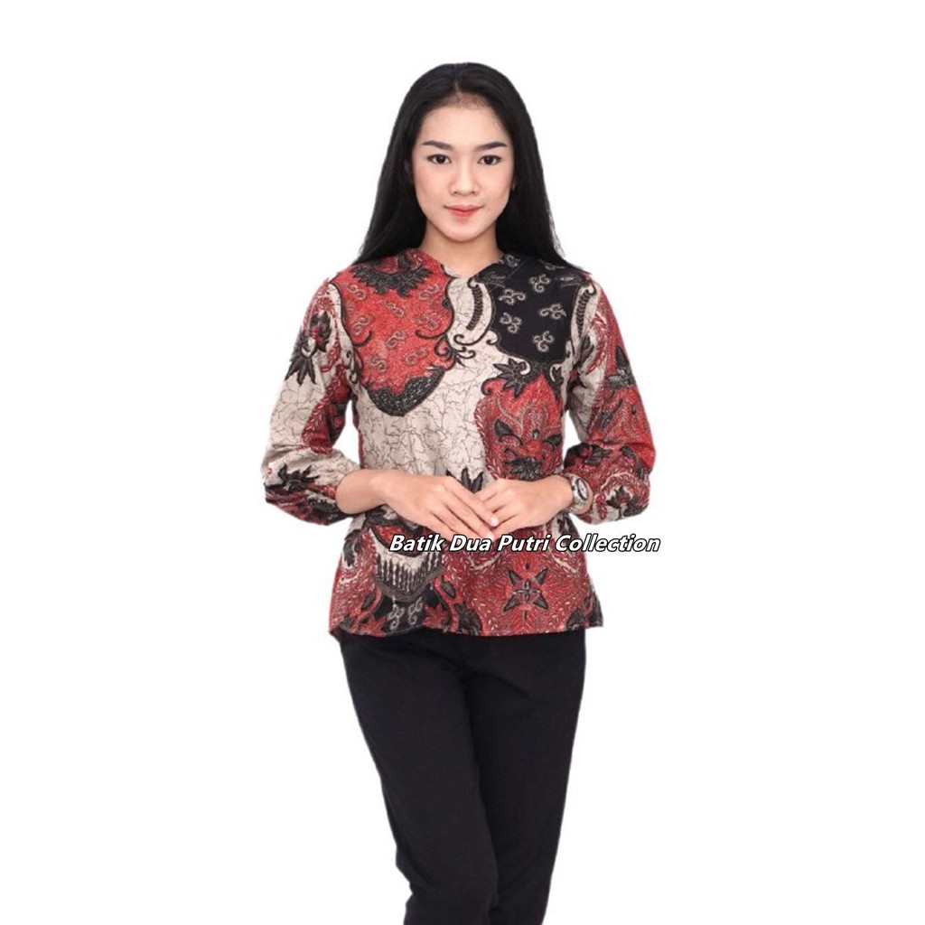 Atasan Blouse Batik Wanita By Batik Dua Putri Collection