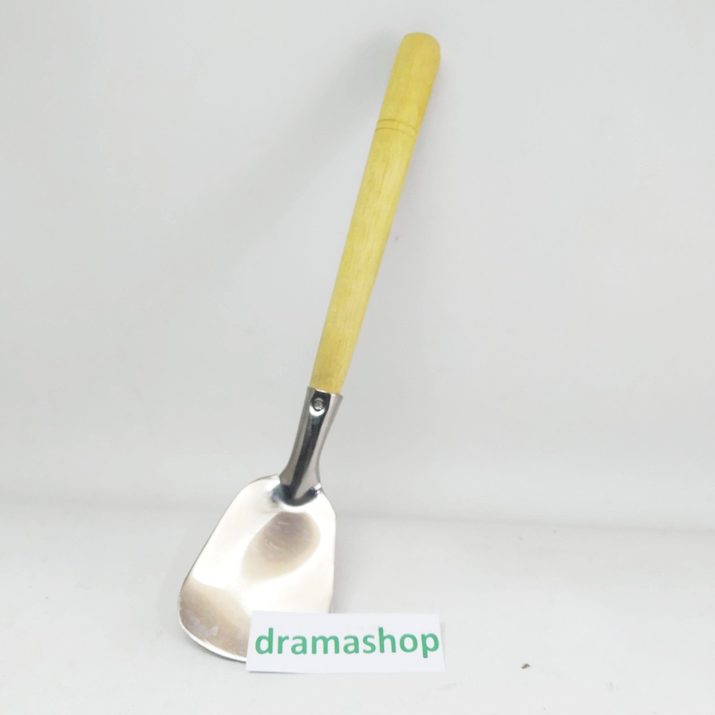 spatula sutil  mini kecil gagang kayu  dramashop Shopee 