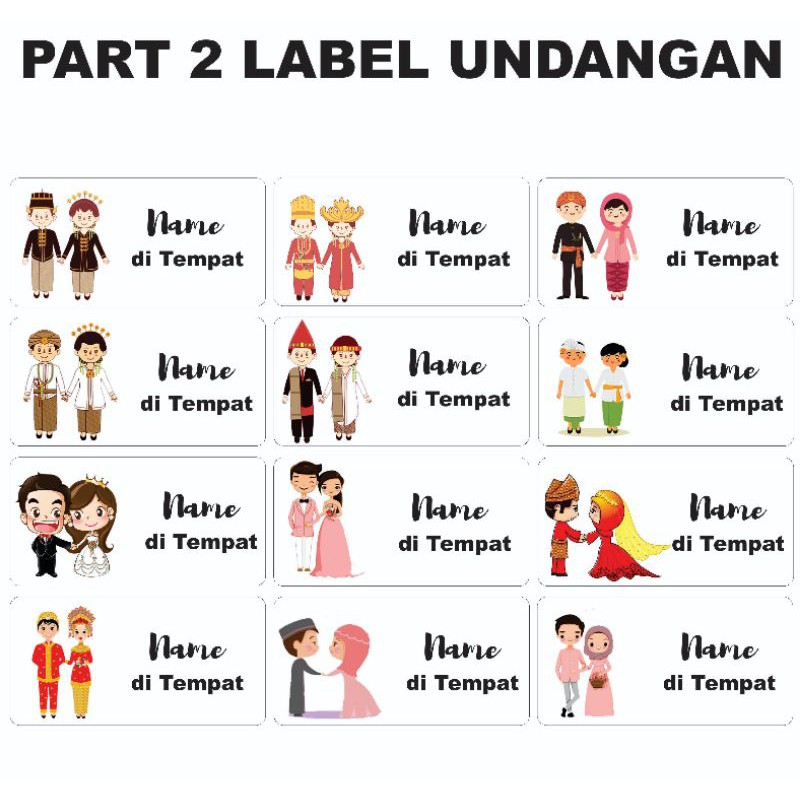 

[PART 2] CETAK / PRINT LABEL NAMA / LABEL UNDANGAN / STIKER UNDANGAN 103 | BACA DESKRIPSI