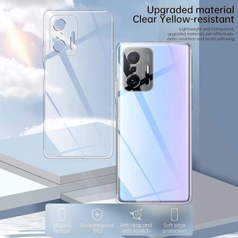 Case Xiaomi Mi 11T / 11 T Pro / Poco F3 / X3 GT 5G 4G Silikon Casing Soft Clear Bening Softcase Camera Protection