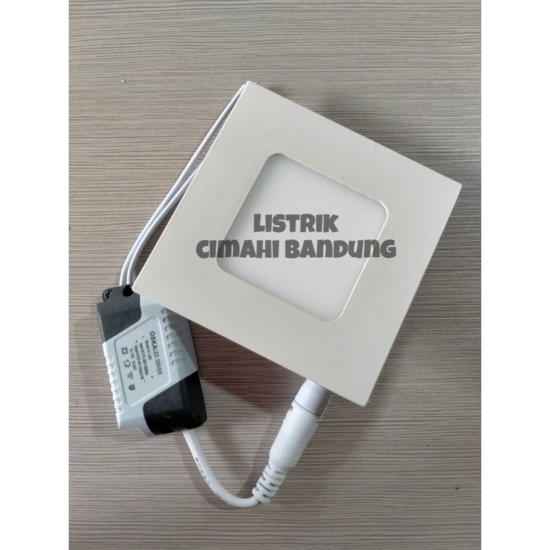 LED Panel Lampu Downlight LED Kotak Inbow 3watt cahaya kuning 220v