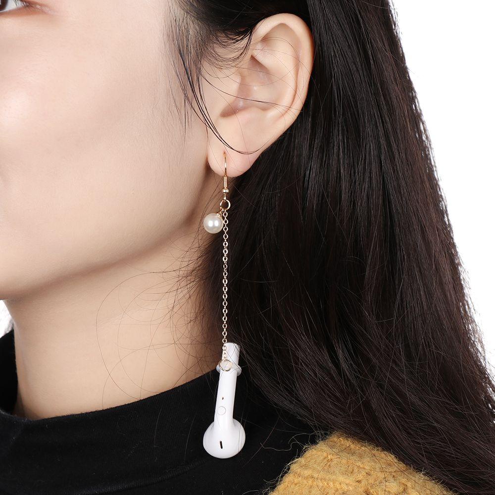 Nanas Anti Rontok Anting Aksesoris Earphone Holder Olahraga Kait Pas Aman