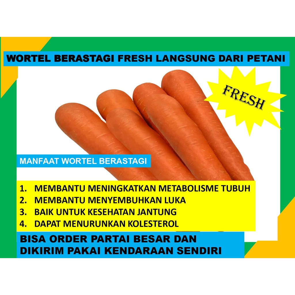 

Wortel Berastagi Fresh Box Langsung Dari Petani