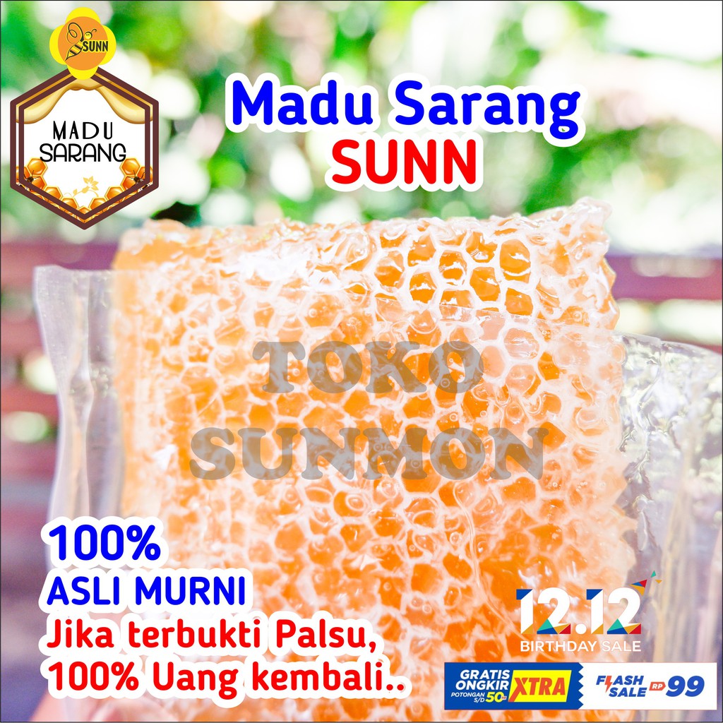 

500 Gram Madu Sarang Murni Original Premium SUNN [COD] BOGOR