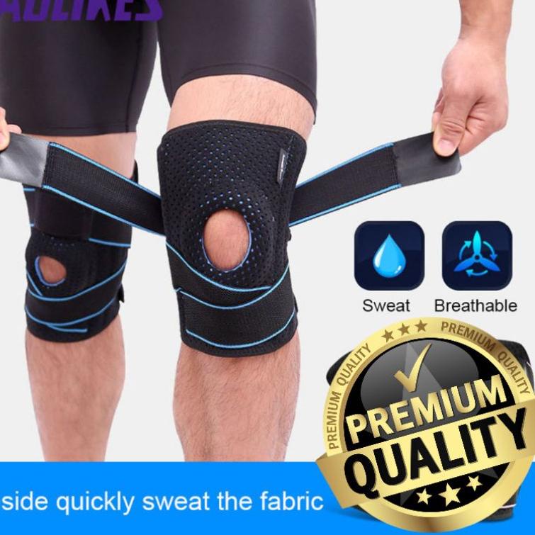 Deker lutut - Pelindung Penyangga Lutut - Knee Support - sepeda - badminton - volly - sendi lutut [P