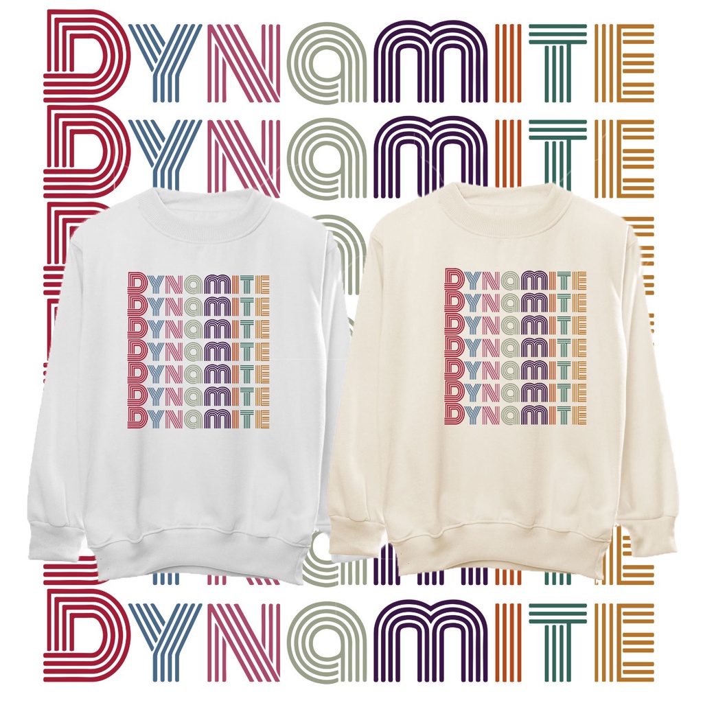 Sweater Bangtan Dynamite 7 baris