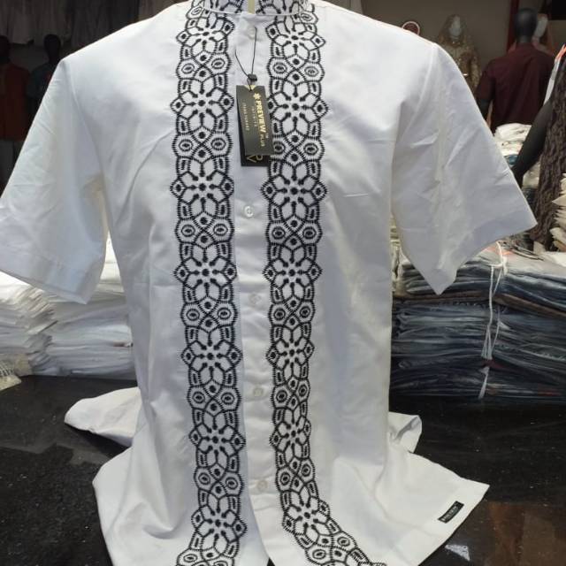 Baju koko pria Itang yunasz (tangan pendek)