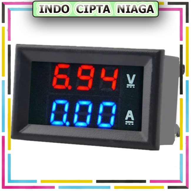 Alat Pengukur Listrik Voltmeter Ammeter LED - GN-0117