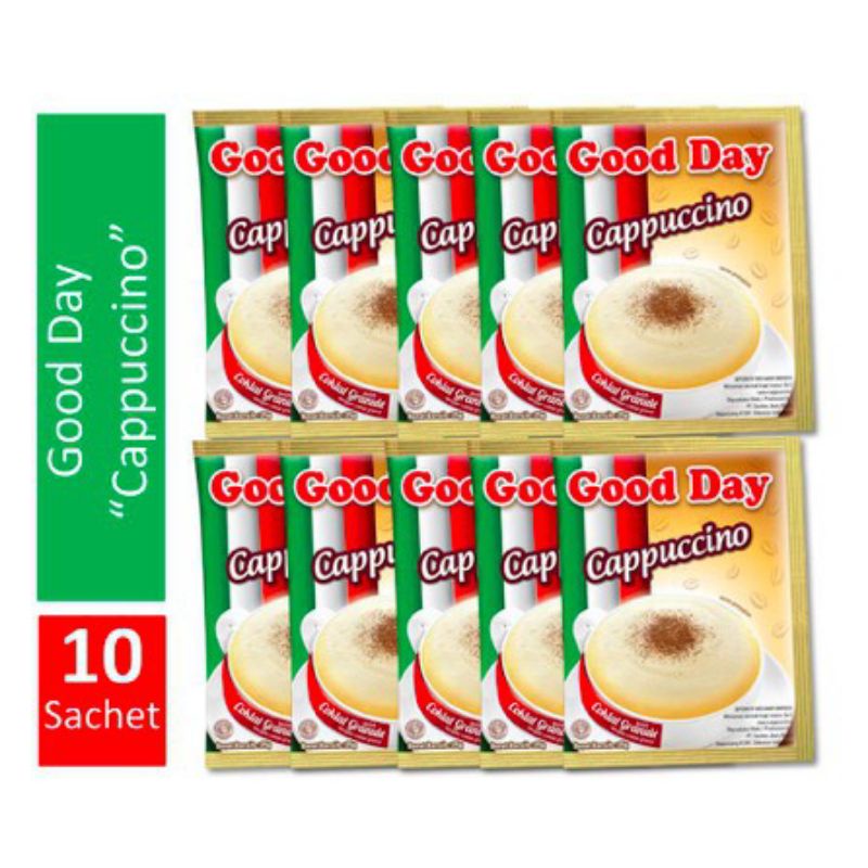 (STOK READY) KOPI GOOD DAY CAPPUCINO 25 GR X 10 SACHET