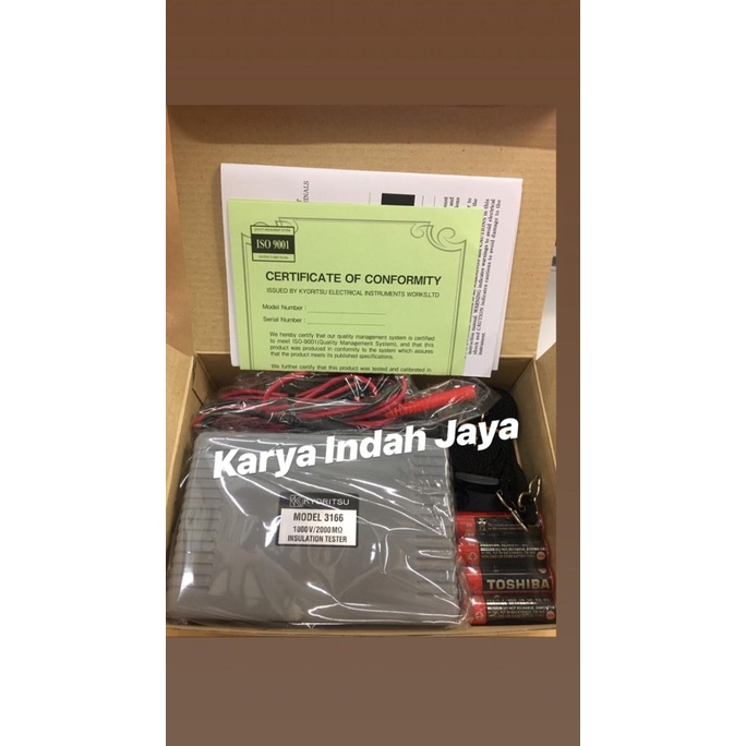 Analog insulation tester Kyoritsu 3166