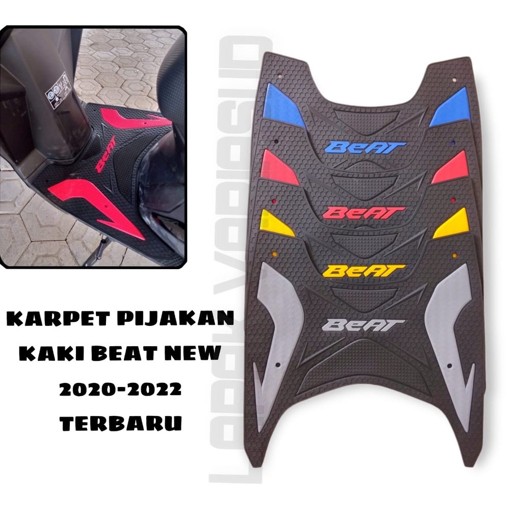 KARPET BEAT NEW KESET MOTOR HONDA BEAT ESP DELUXE BEAT STREET TAHUN 2020-2022 KARPET PIJAKAN ALAS KA