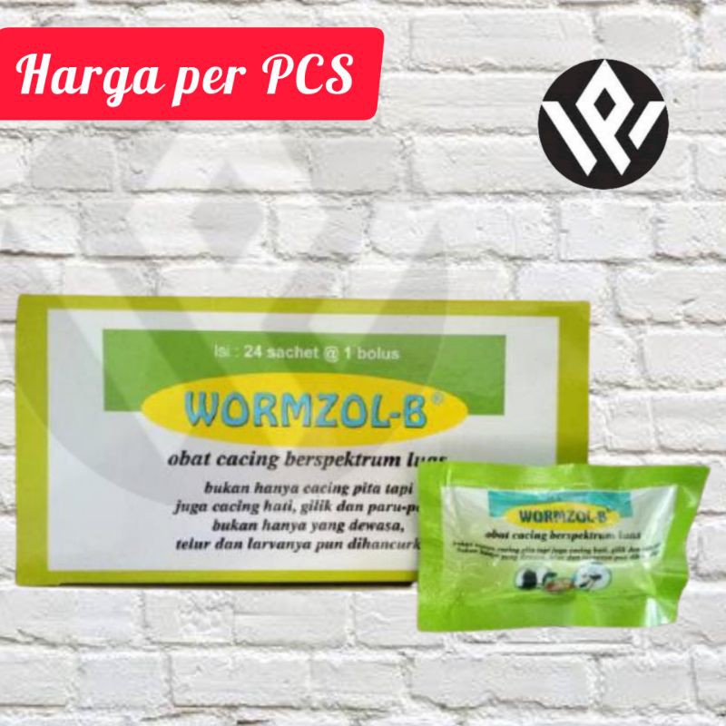 Wormzol B Bolus Obat Cacing Ternak Sapi Kambing Kuda dll Eceran PT Medion