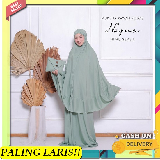 Mukena Dewasa Mukenah Dewasa Halus Lembut Bahan Jatuh Mukenah Murah Mu Mukena Bali Tasik - Mukena R