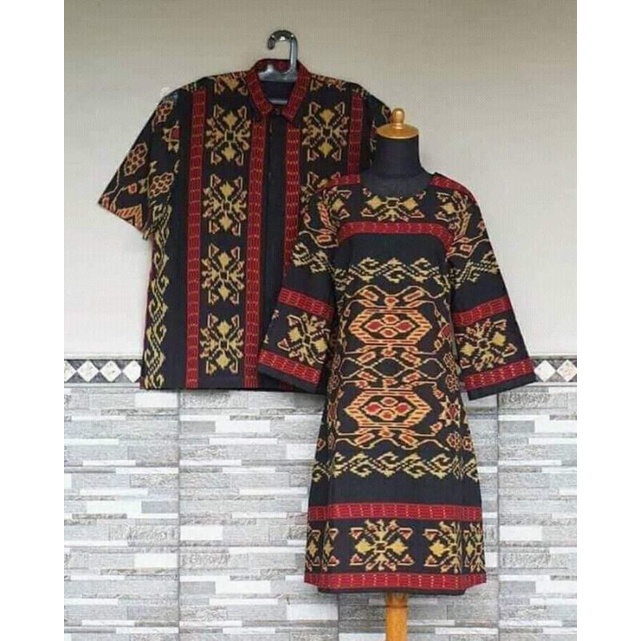 SET COUPLE BAJU TENUN SUMBA ETNIK KONDANGAN KEKINIAN