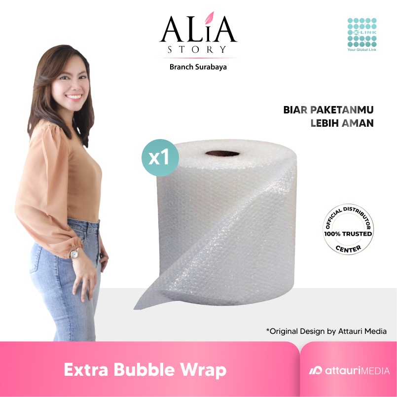 

Extra Bubble Wrap Tebal Untuk Semua Produk dan Semua Ukuran ALiA Story Surabaya K-Link Premium Reseller K Link Official Original Store