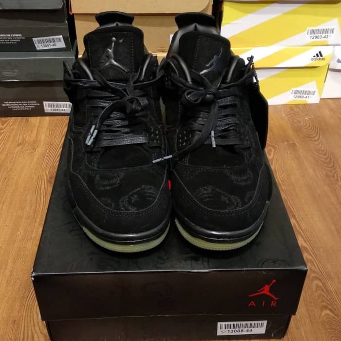 Nike Air Jordan 4 Retro x KAWS Black 100  BEST Unauthorized FULL SET  Diskon