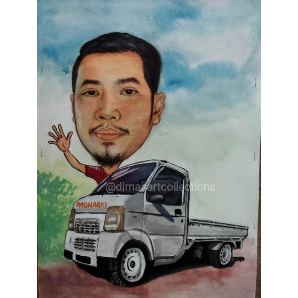 

Karikatur/Kartun size A3(30x42cm)