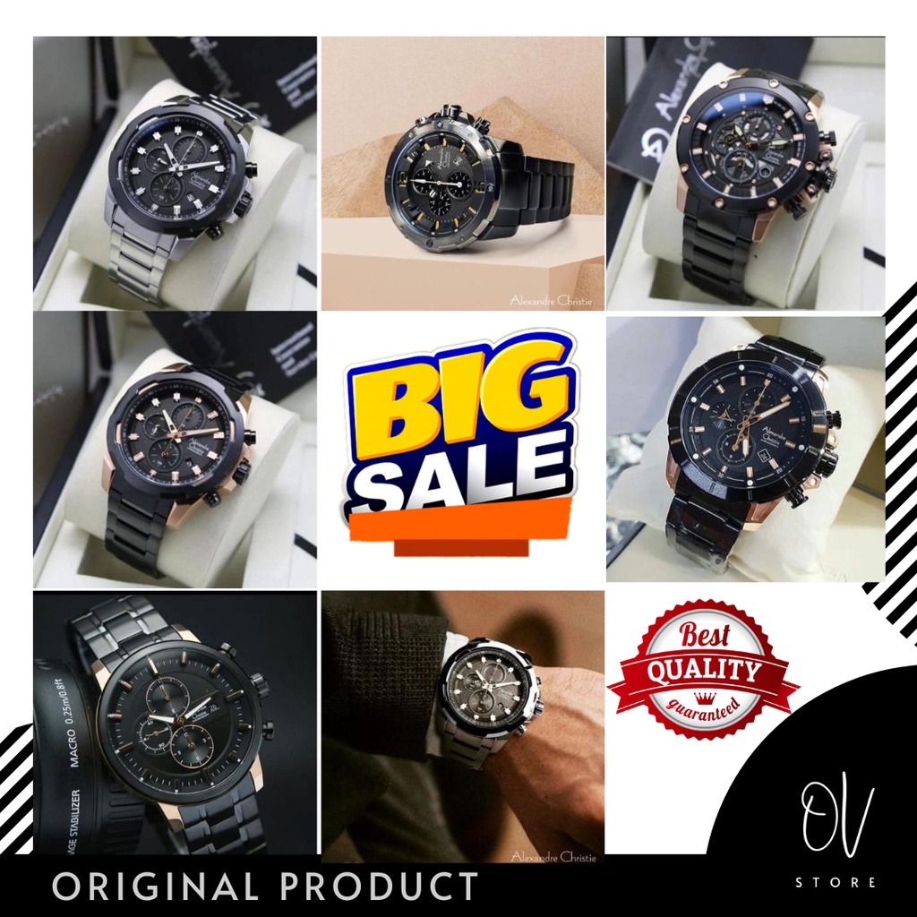 JAM TANGAN PRIA ALEXANDRE CHRISTIE / ALEXANDER CHRISTIE TERLARIS AC SPORT AC 6141/ AC 6410 / AC 6530
