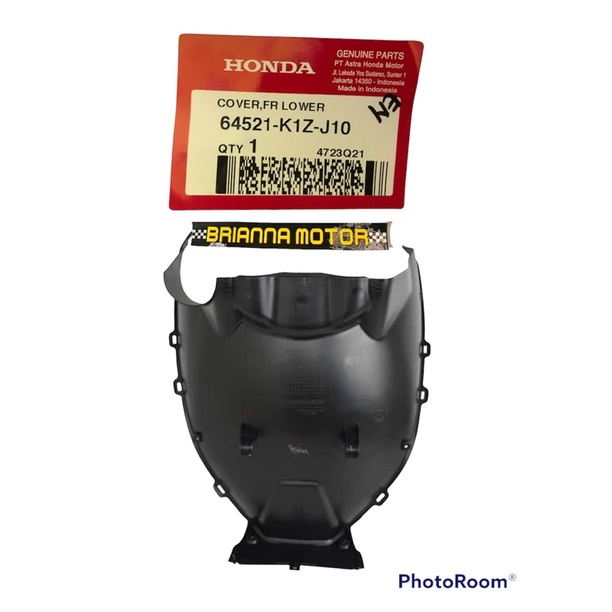 COVER FRONT LOWER LUMPUR PCX 160 ORI HONDA 64521 K1Z J10