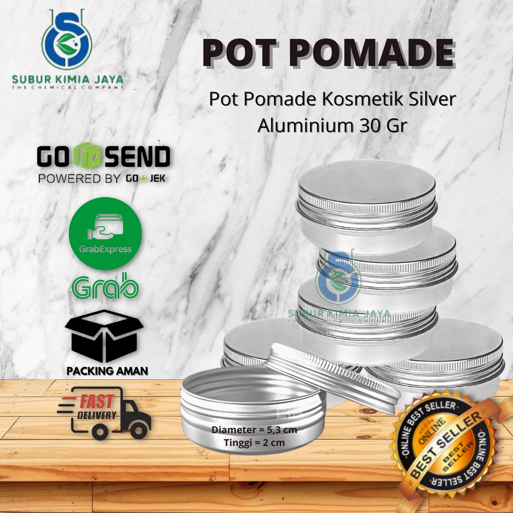 

Pot Pomade 15 gr Alumunium Premium