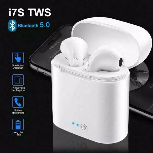 Headset bluetooth i7s tws handsfree bluetooth earphone wireless i7s tws henset bluetooth