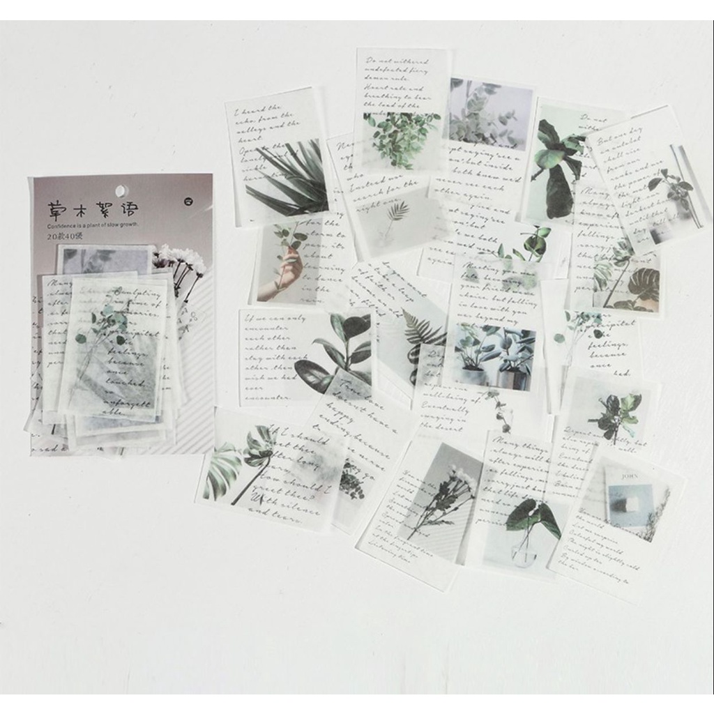 

1pcs/ 1 lembar Journamm Letter of Time Poetry Washi Paper Stickers Diy Diary Deco Planner Journal Decorative Stationery Stickers