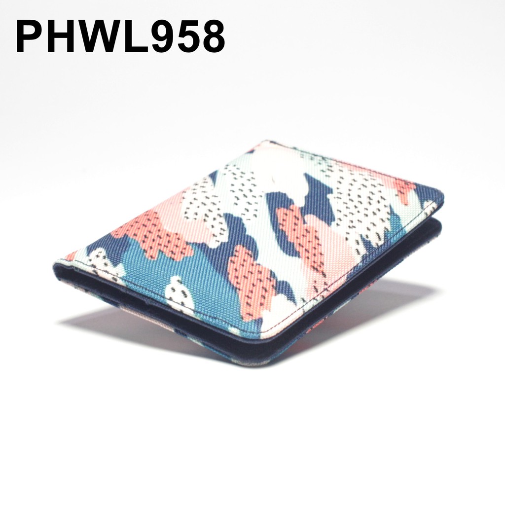 dompet kartu kain simpel model lipat 8 slot kartu card wallet PHWL958