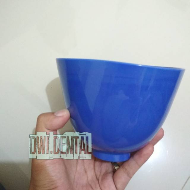 mangkok karet rubber mixing bowl alginate gips stone