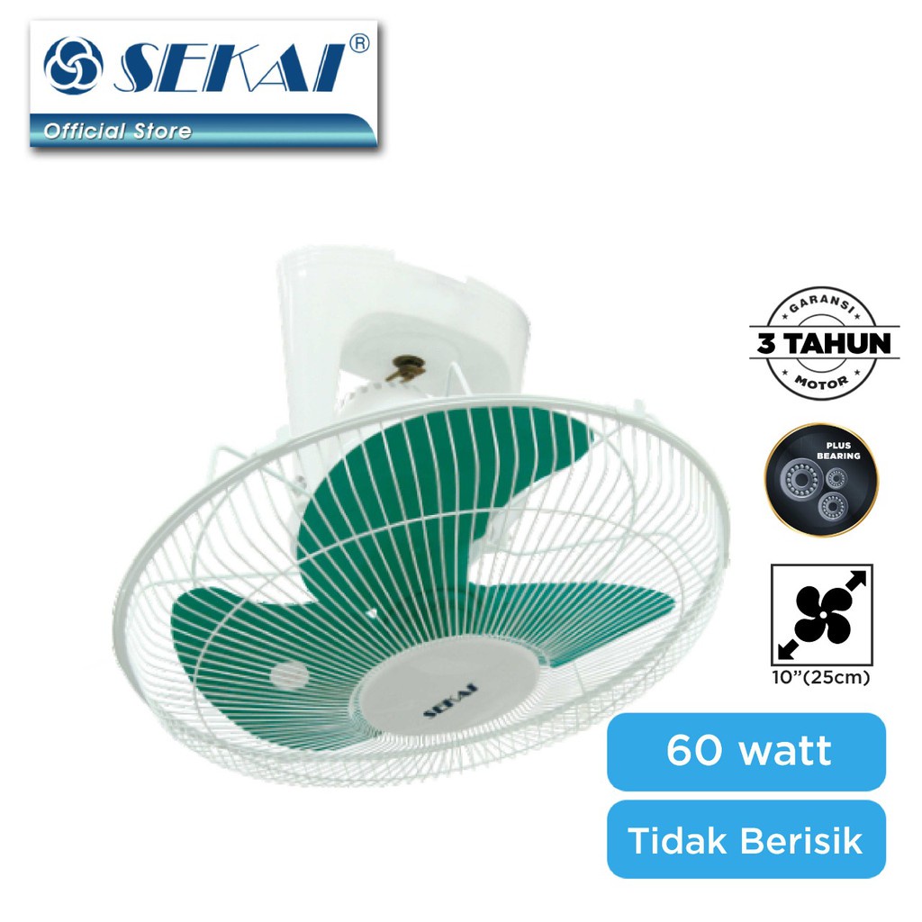 Sekai Auto Fan / Orbit Fan COF-1651 16 Inch Baling-baling Besi