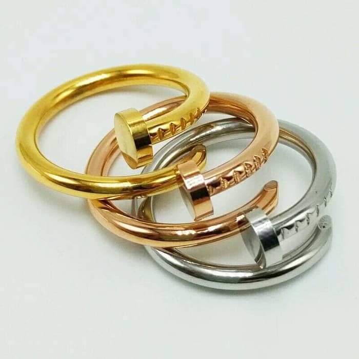 cincin nail paku cartier stainless