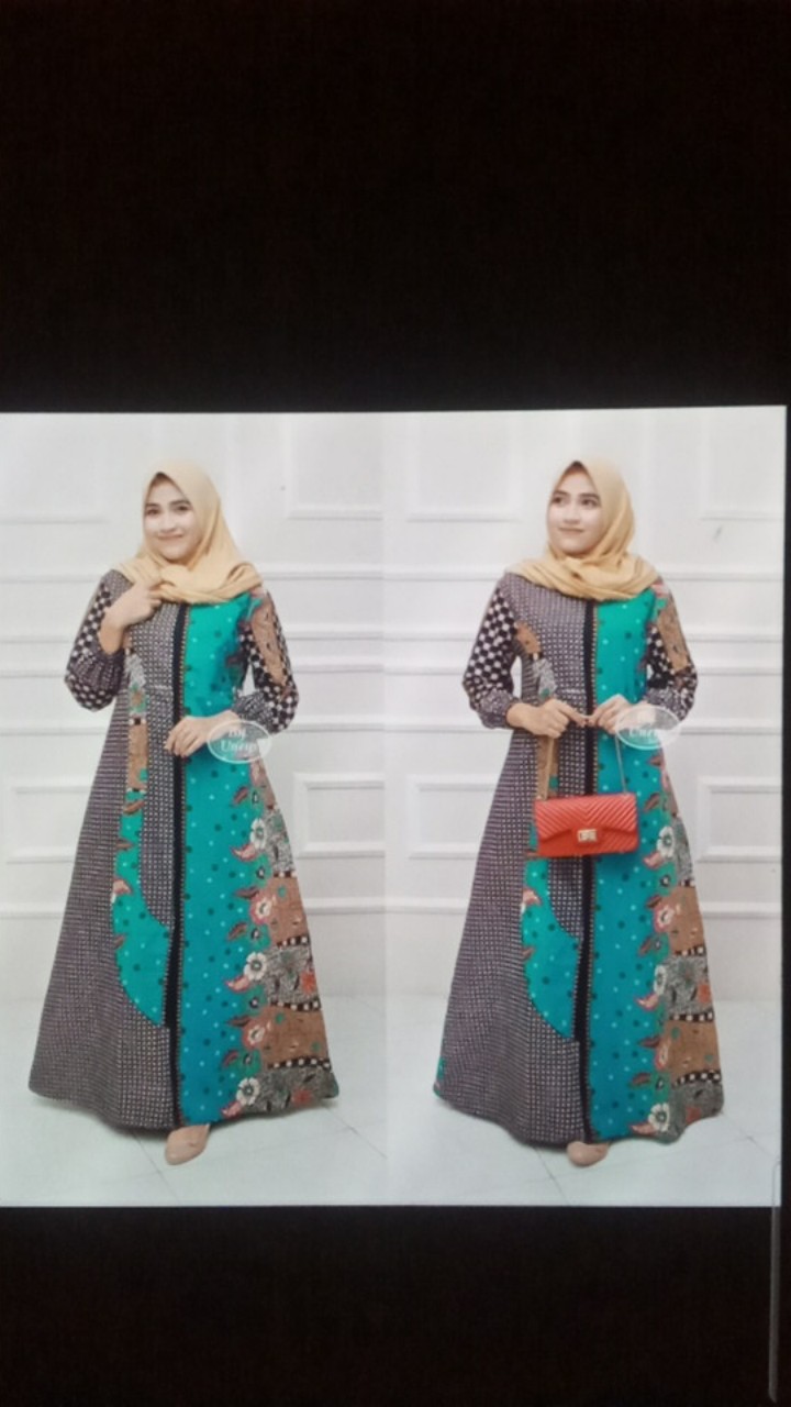 Gamis Batik Terbaru Fashion Muslim Wanita Gamis Jumbo Busui