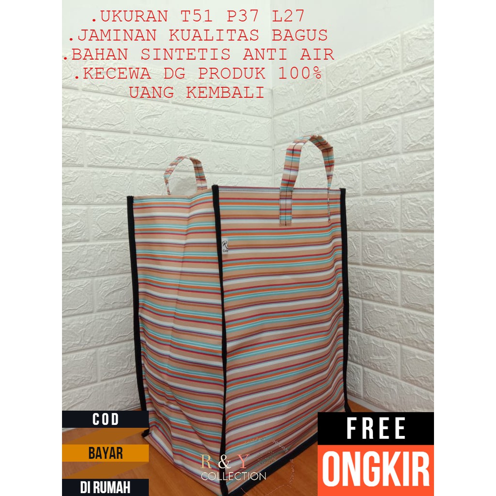 tas laundry bag keranjang cucian baju kotor jumbo besar anti air