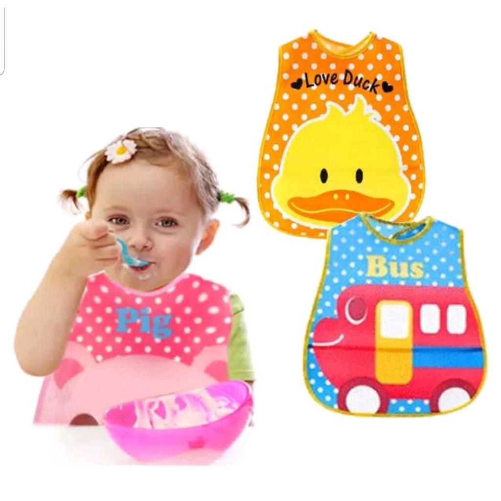 CELEMEK MAKAN BAYI / BABY BIP WATERPROOF / SLABER BAYI ANTI AIR (IP)