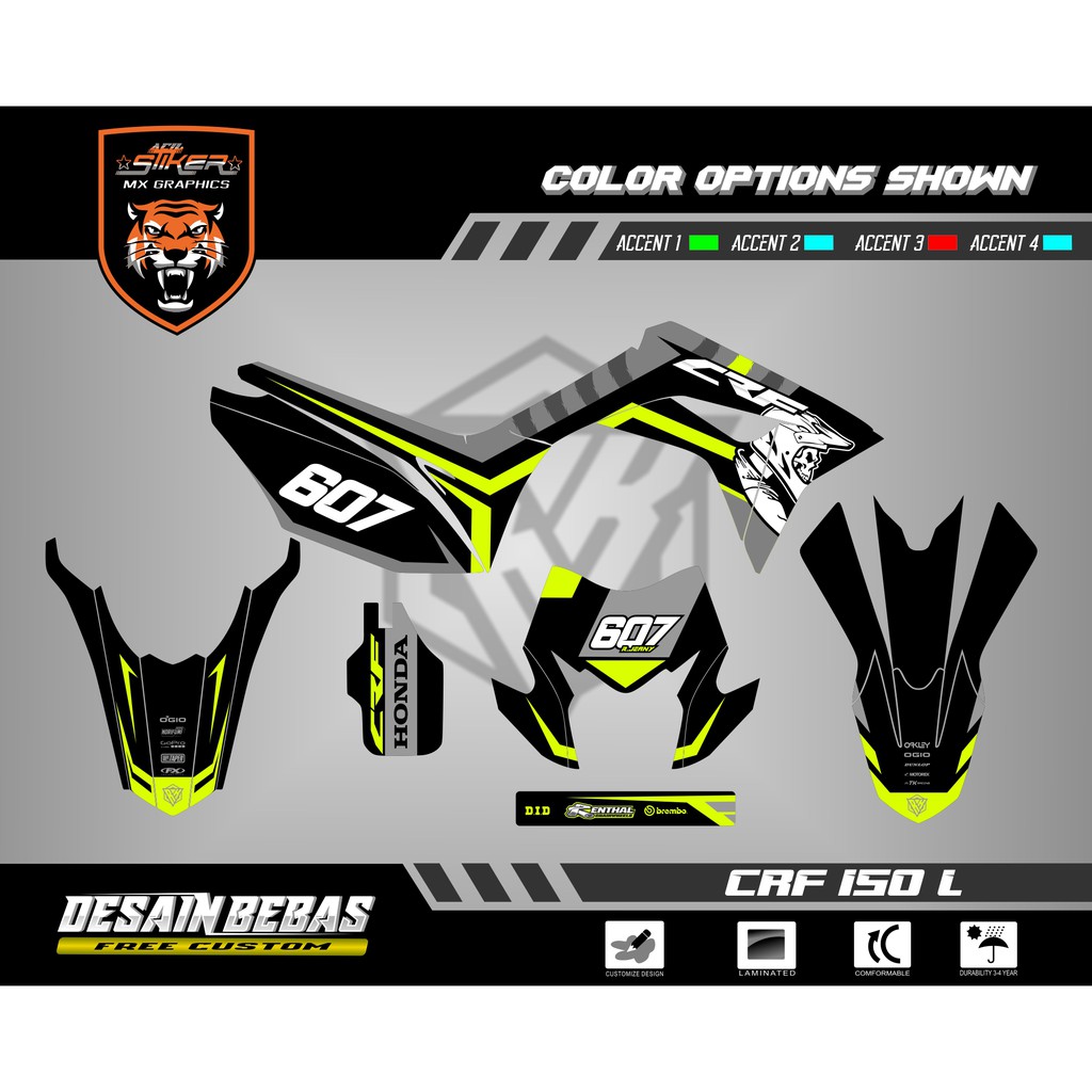 DECAL CRF 150 L / CRF 230 / CRF 250