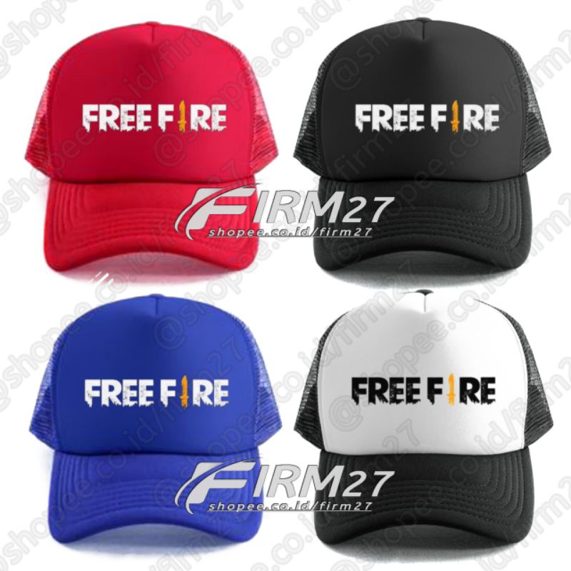 Topi Freefire Trucker/Jaring - Topi Freefire