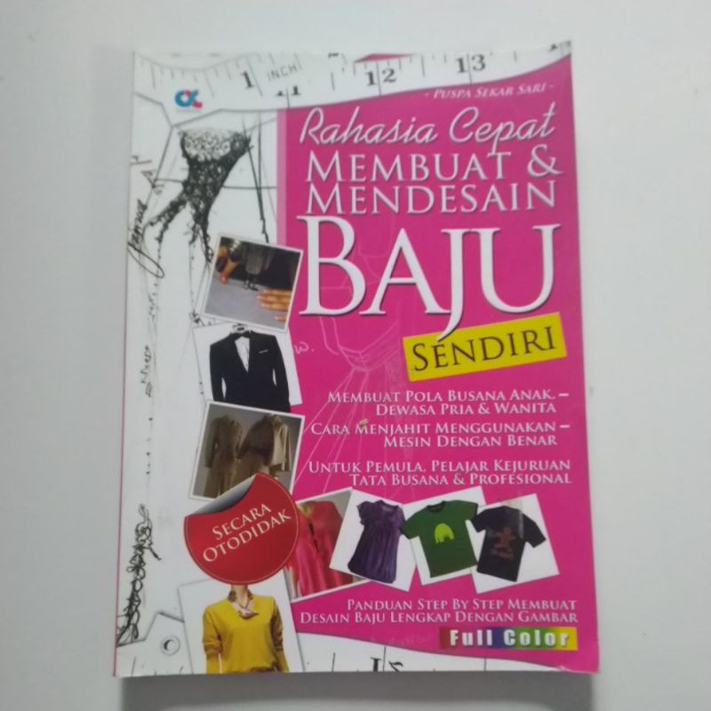 Buku Keterampilan Rahasia Cepat Membuat & Mendesain Baju Sendiri